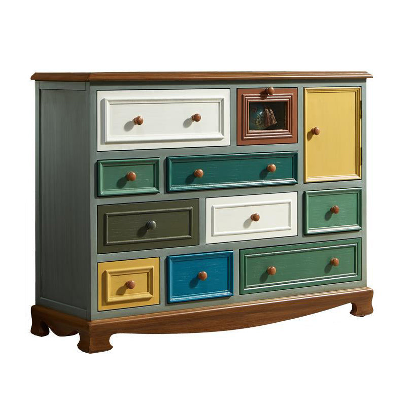 Coastal Dresser Solid Wood Storage Chest Dresser with Multi Drawers