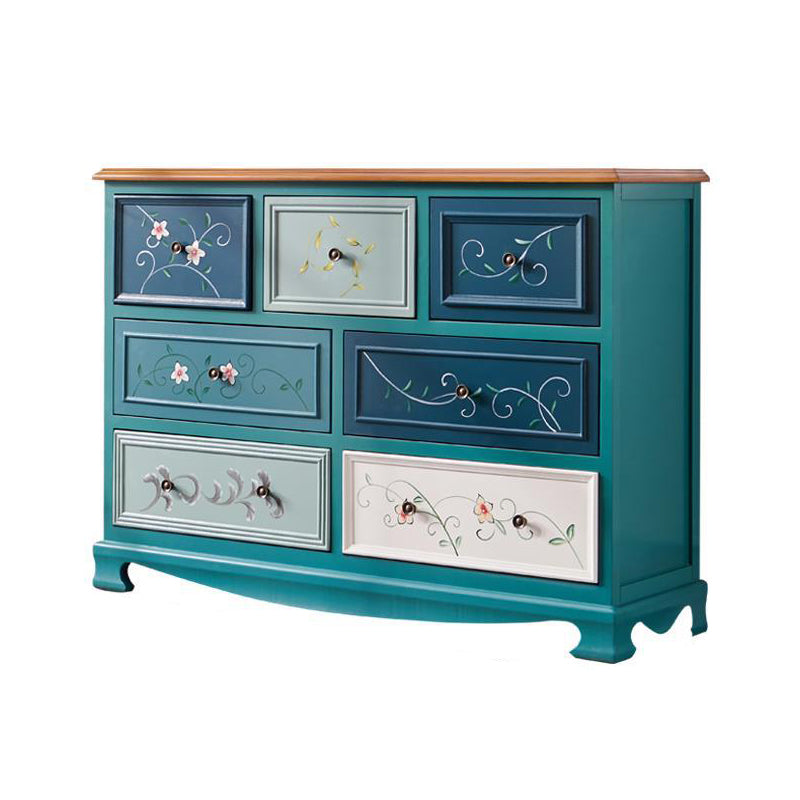 Coastal Dresser Solid Wood Storage Chest Dresser with Multi Drawers