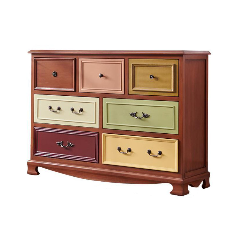 Coastal Dresser Solid Wood Storage Chest Dresser with Multi Drawers