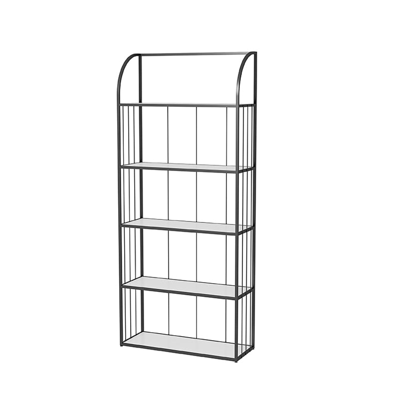 Standard Open Back Bookshelf Etagere Contemporary Metal Bookcase