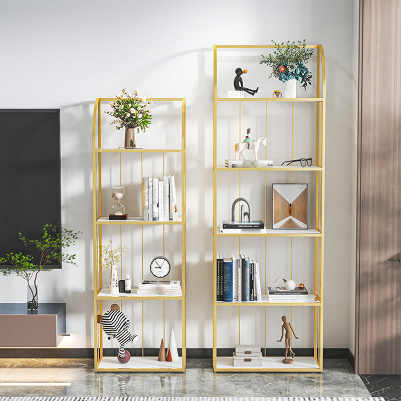 Standard Open Back Bookshelf Etagere Contemporary Metal Bookcase