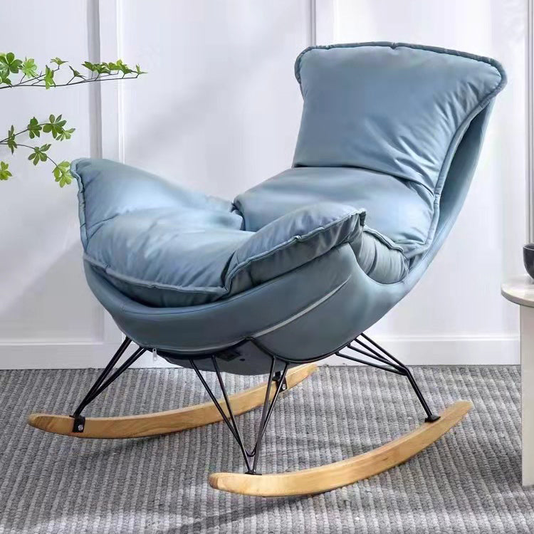 Light Luxury Style Single Leisure Chaise Rocking Chair Lounge Lazy Chair