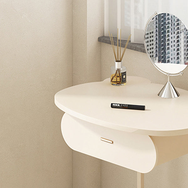 Modern Bedroom Metallic Makeup Vanity With a Drawer Makeup Vanity Set