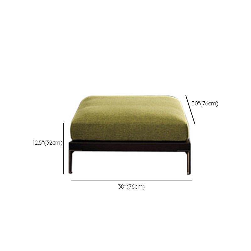 Tropical Patio Sofa Fade Resistant Metal Outdoor Patio Sofa with Cushions