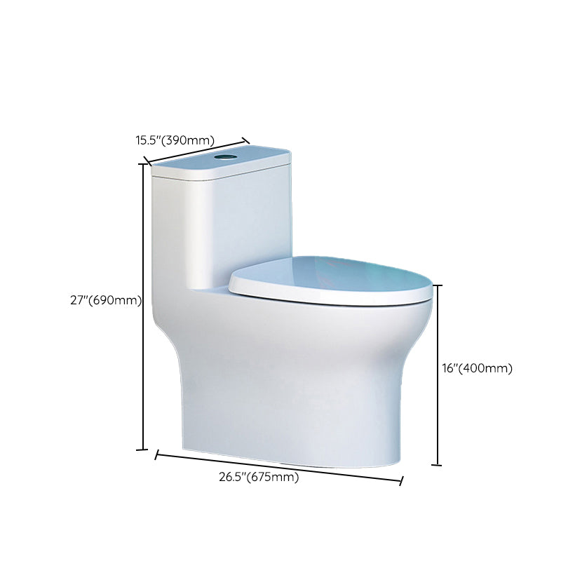 Modern Floor Mounted Toilet Slow Close Seat Included Toilet Bowl for Bathroom