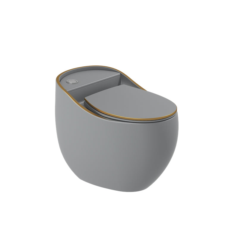 Contemporary Flush Toilet Floor Mounted Siphon Jet Porcelain Toilet Bowl