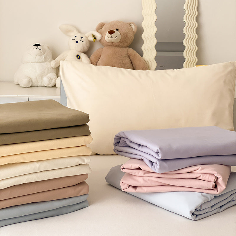 Bed Sheet Solid Color Skin-friendly Breathable Skin-friendly Bed Sheet Set