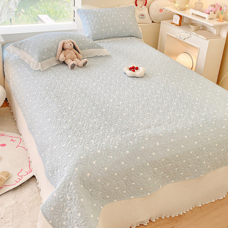 Floral Pattern Bed Sheets Polyester Soft Breathable Non-Pilling Sheet Set