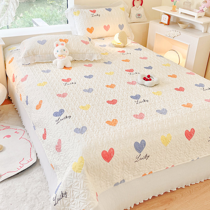 Floral Pattern Bed Sheets Polyester Soft Breathable Non-Pilling Sheet Set