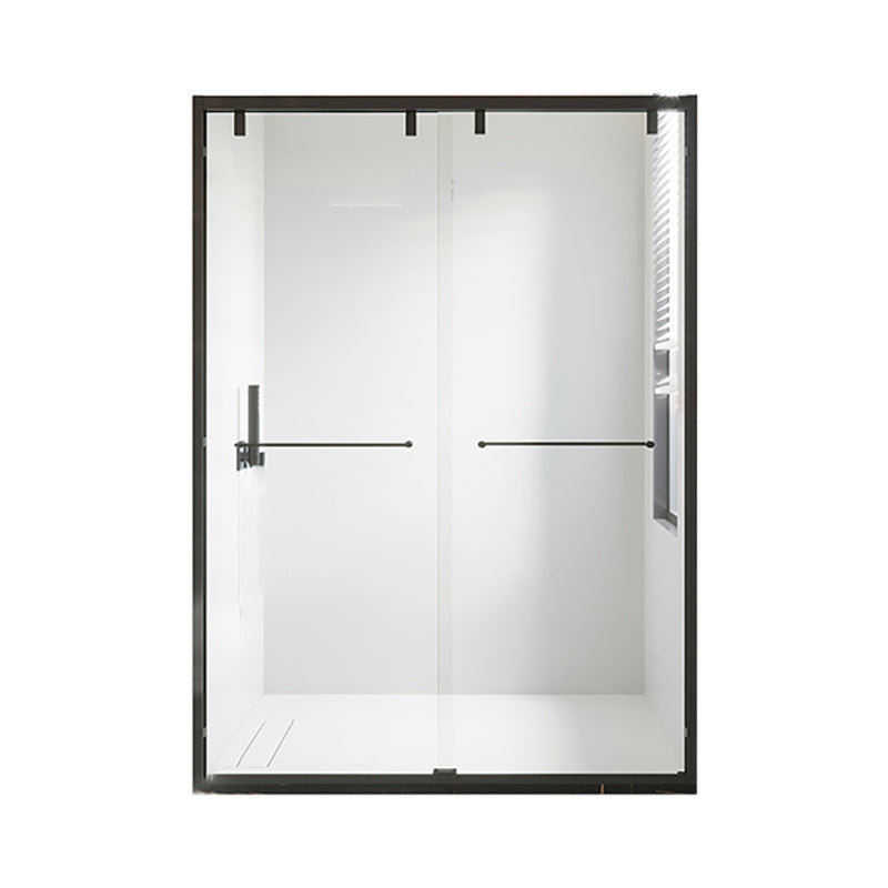 Double Sliding Shower Doors Semi-Frameless Clear Shower Door