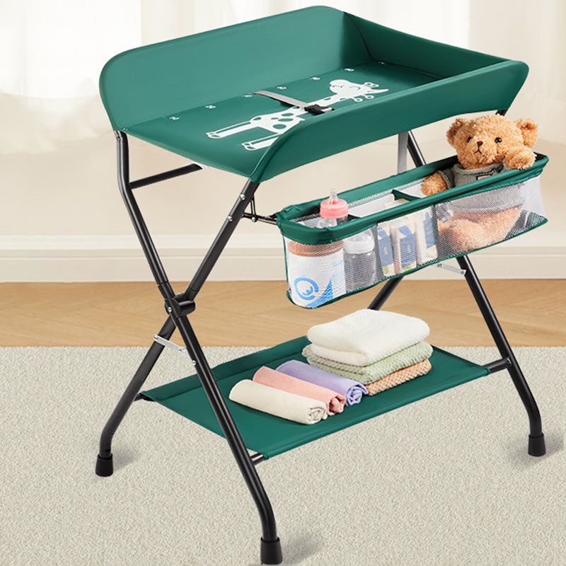 Modern Metal  Changing Table Safety Rails Baby Changing Table With Shelf