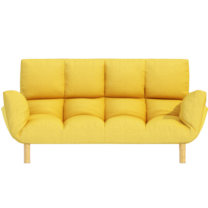 Fabric Adjustable Sleeper Sofa Biscuit Back 47.6" W Flared Arm Loveseat