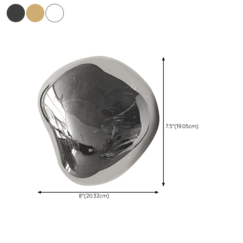 Industrial Glass Globe Shade Wall Lighting Fixtures 1-Light Wall Lamp for Living Room