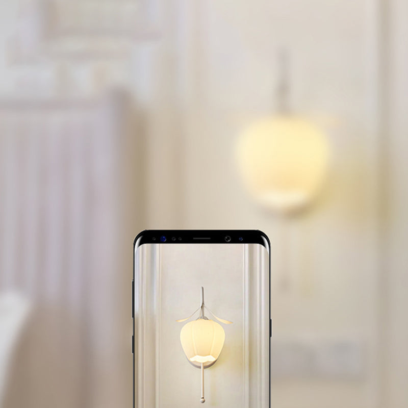 Modern Simple Wall Light Frosting Iron Flower Shape Wall Lamp for Bedroom