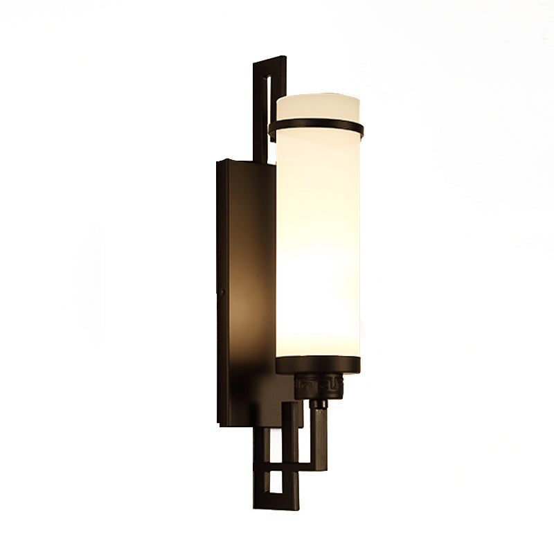 Modern Vanity Lights Milky Glass Vanity Wall Light Fixture for Bathroom