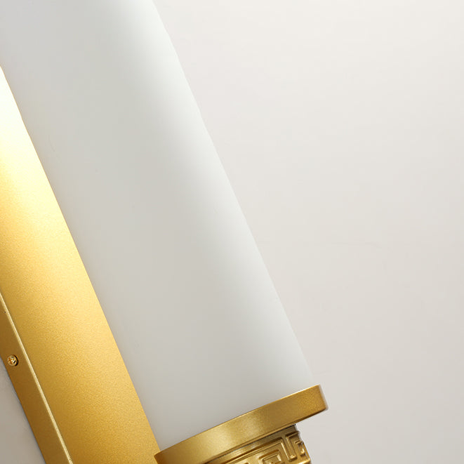 Modern Vanity Lights Milky Glass Vanity Wall Light Fixture for Bathroom