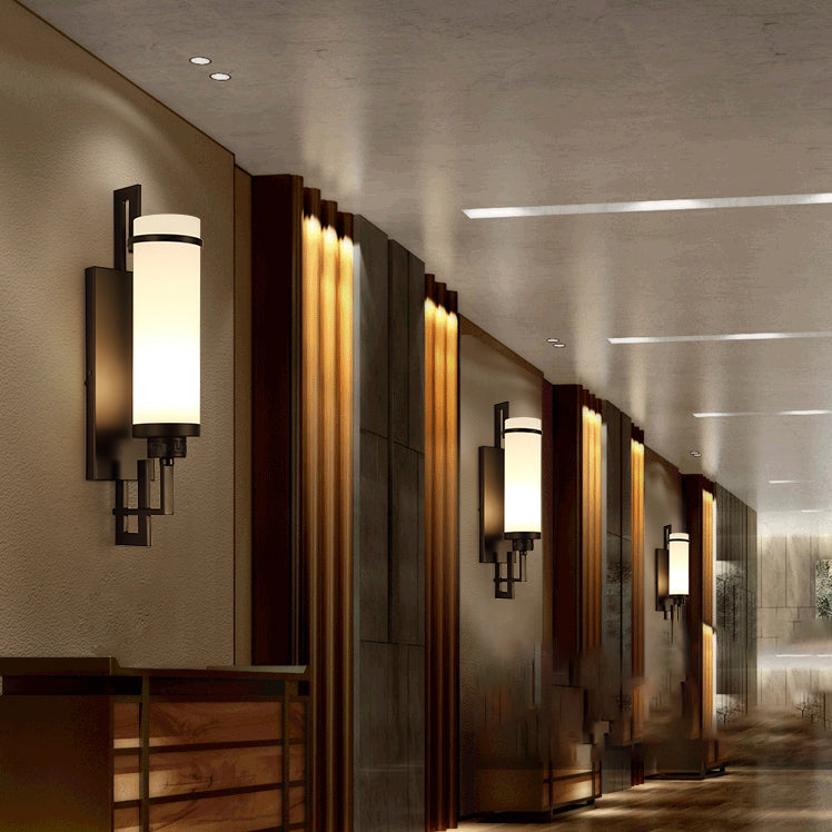 Modern Vanity Lights Milky Glass Vanity Wall Light Fixture for Bathroom