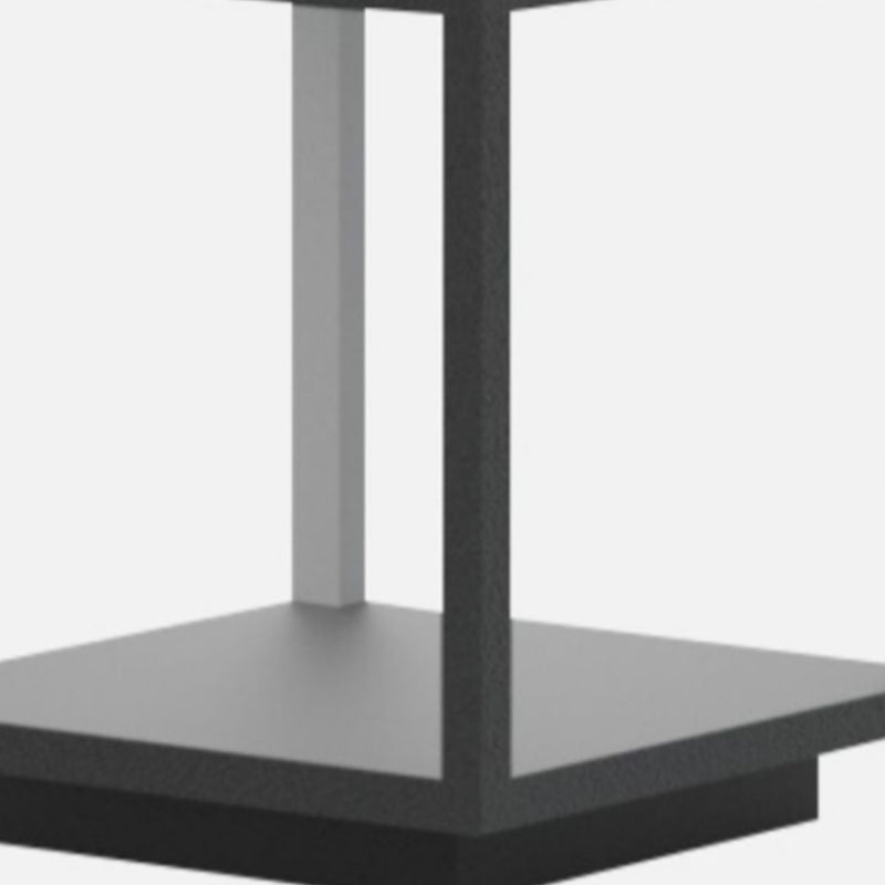 Square Waterproof Lights Outdoor Black Pillar Lamp for Garden