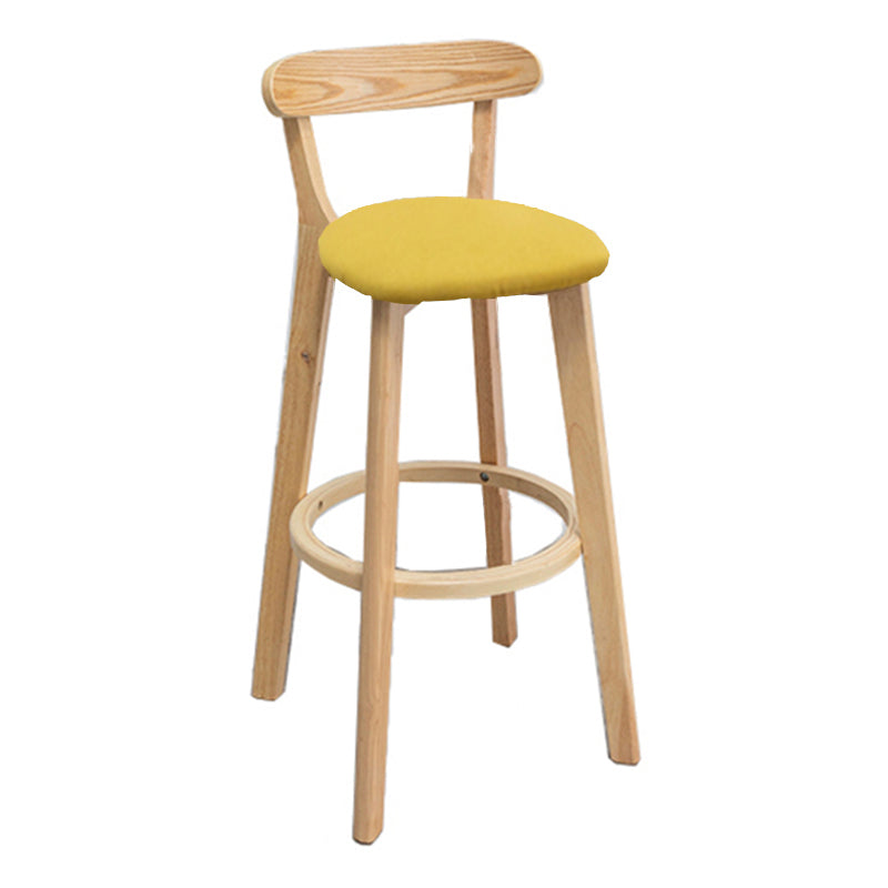 Natural Finish Pub Table Set 1/3 Pieces Bar Set with Wooden Stools