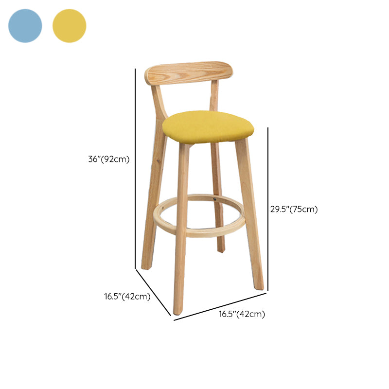 Natural Finish Pub Table Set 1/3 Pieces Bar Set with Wooden Stools