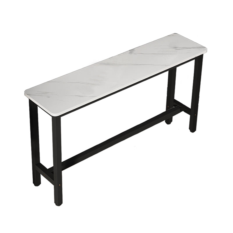 Rectangle Counter Height Pub Set 1/3/4/5/6/7 Pcs Iron Frame Bar Table and Stools