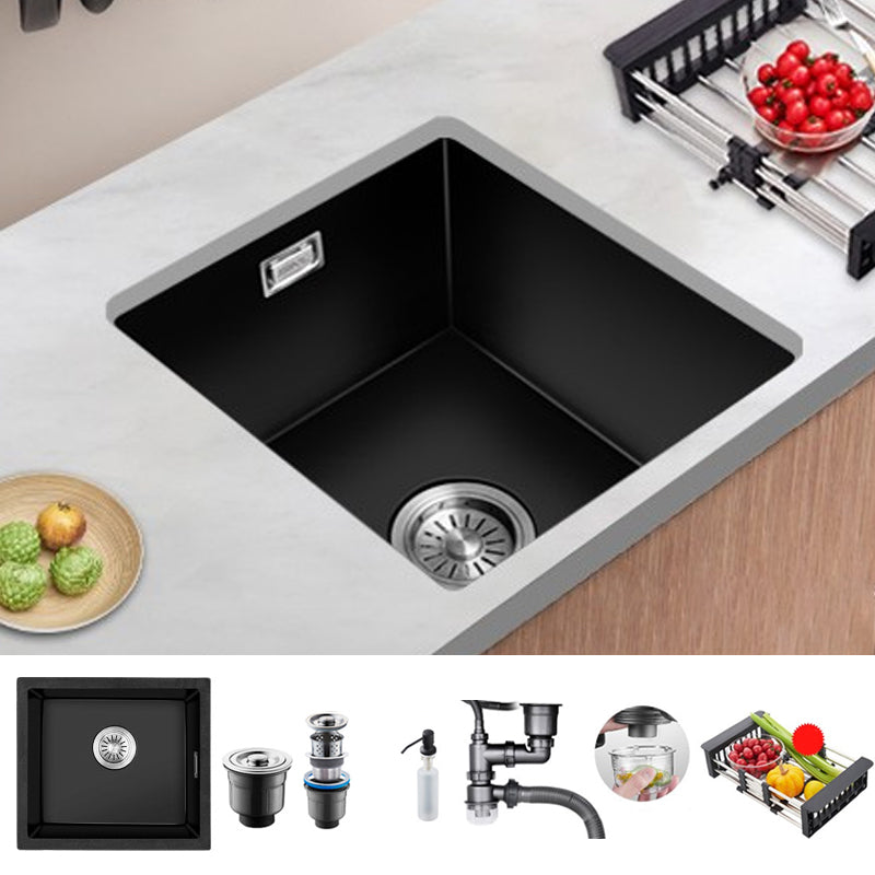 Quartz Kitchen Sink Single Bowl Drop-In Kitchen Sink with Rectangular Shape