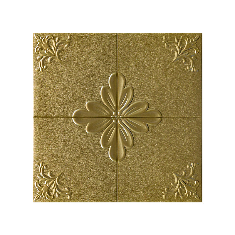 Indoor Home Wall Paneling 3D Floral Print Peel and Stick Waterproof Wall Panel