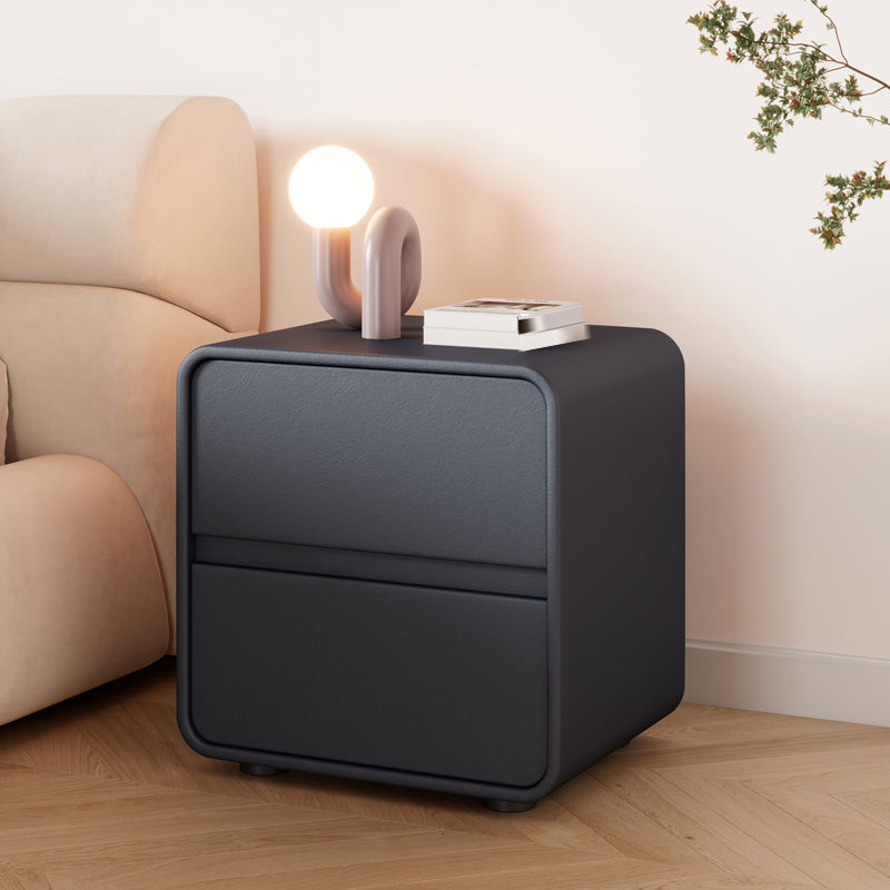 Contemporary Pine Bedside Cabinet Drawer Storage Accent Table Nightstand for Bedroom