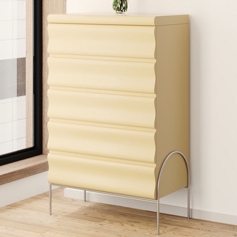 Contemporary Dresser Wooden Storage Chest Dresser with 5 Drawers