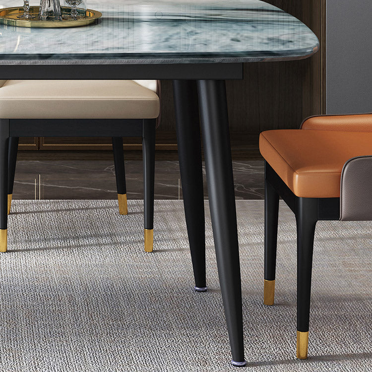 Rectangle Dining Site Table Contemporary 4 Legs Dining Room Table