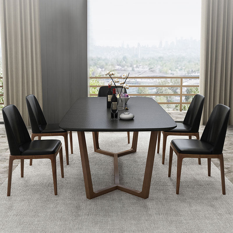 Black and Brown Dining Room Table Contemporary Dining Site Table