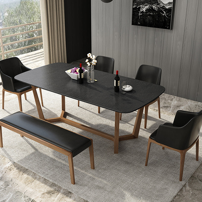 Black and Brown Dining Room Table Contemporary Dining Site Table
