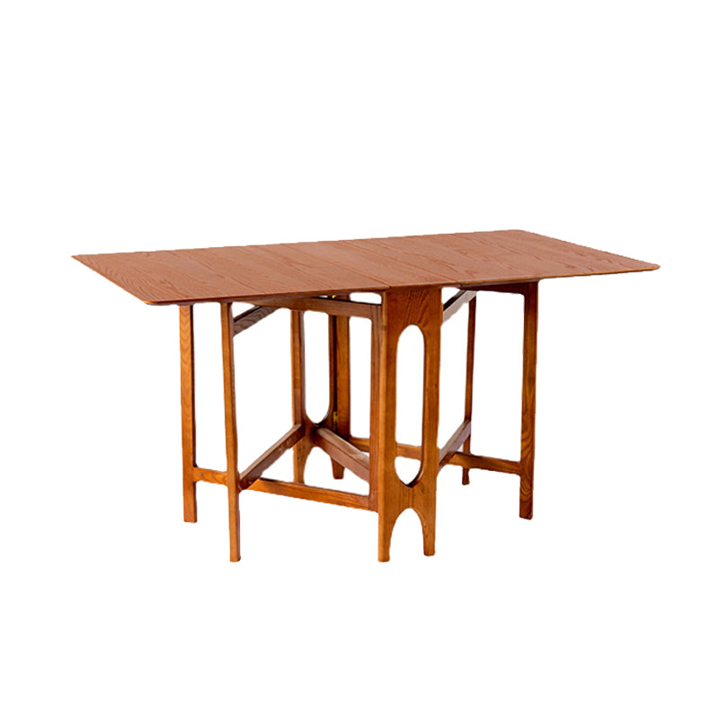 Drop-Leaf Dining Table Solid Wood Dining Table for Dining Room