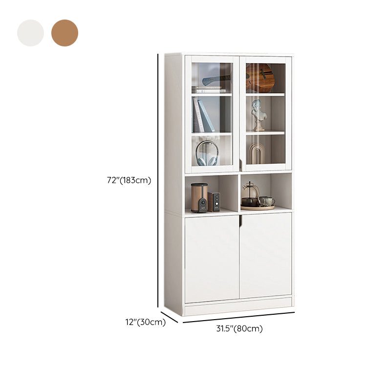 Contemporary Manufactured Wood Accent Cabinet Rectangle Accent Cabinet