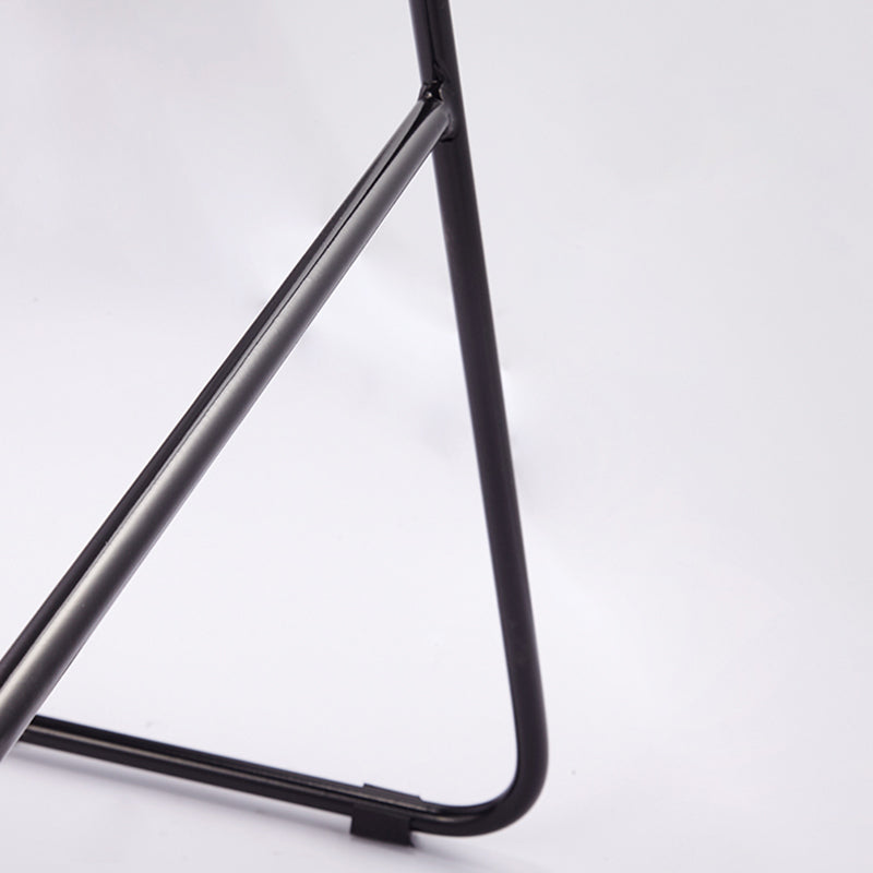 Black Metal Base Bar and Counter Stool Industrial Style Indoor Stool