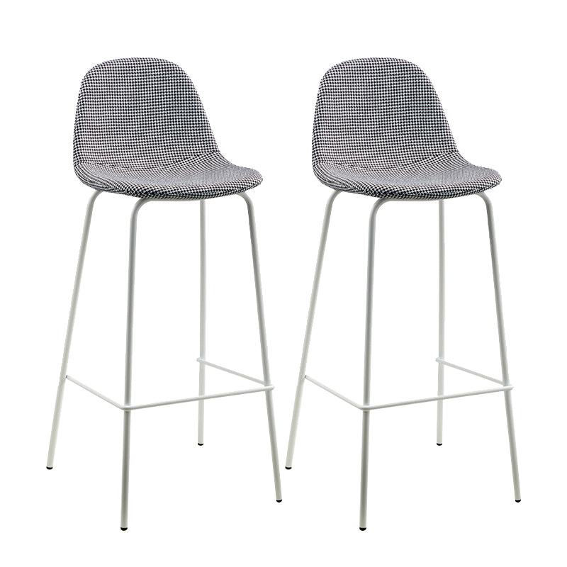 Black Metal Base Bar and Counter Stool Industrial Style Indoor Stool