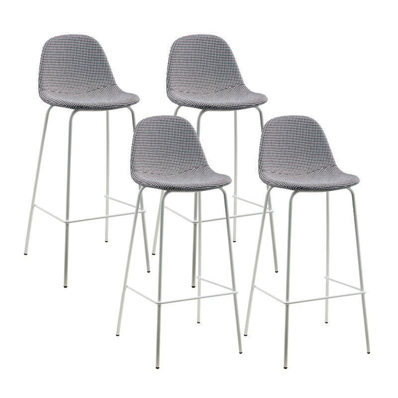 Black Metal Base Bar and Counter Stool Industrial Style Indoor Stool
