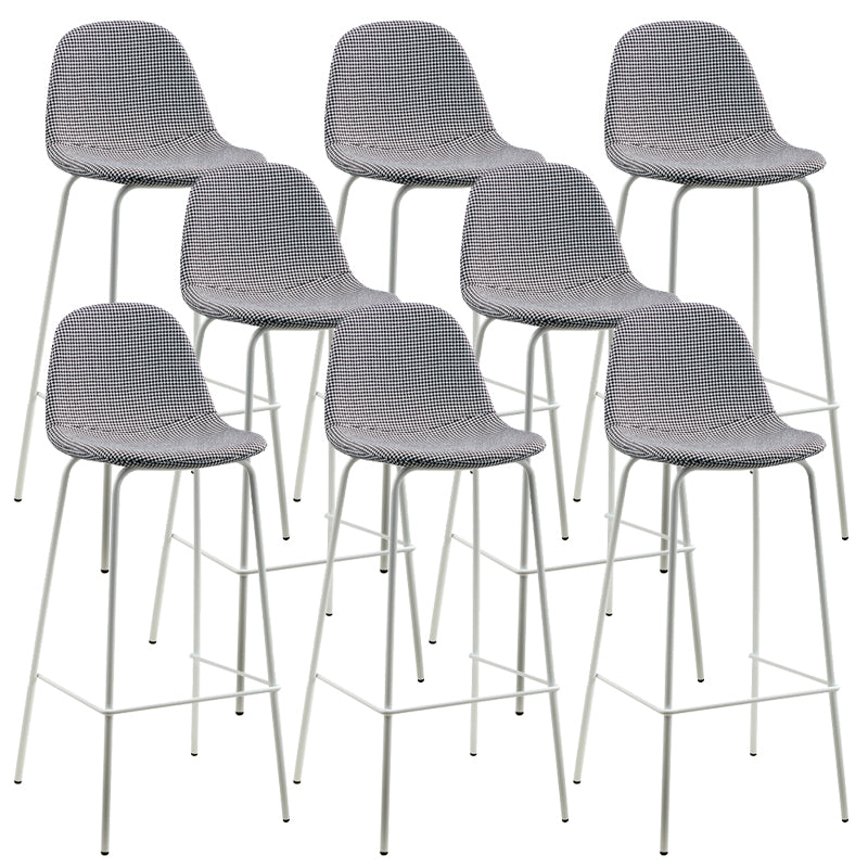Black Metal Base Bar and Counter Stool Industrial Style Indoor Stool