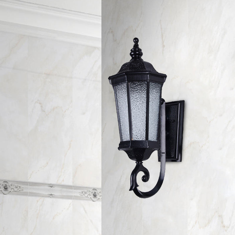 Accoglienza con lampada da parete in vetro nero con applique a parete verum a 1 luce