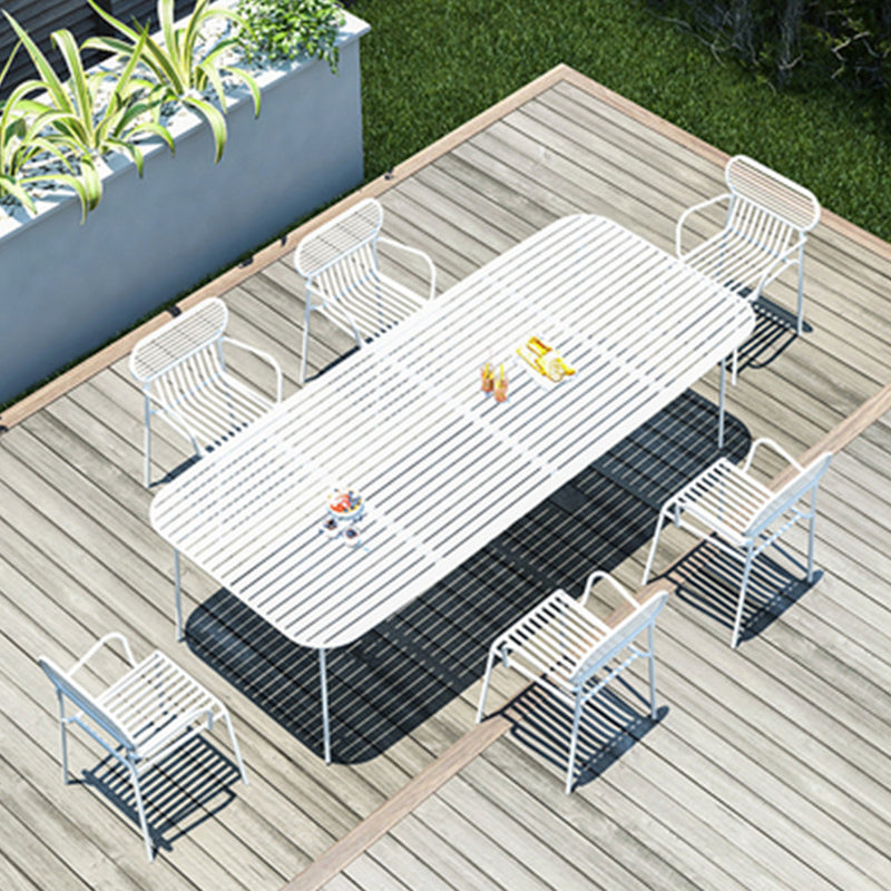 Modern Bistro Table Set 1/6/7 Pcs Metal Bistro Table and Chairs