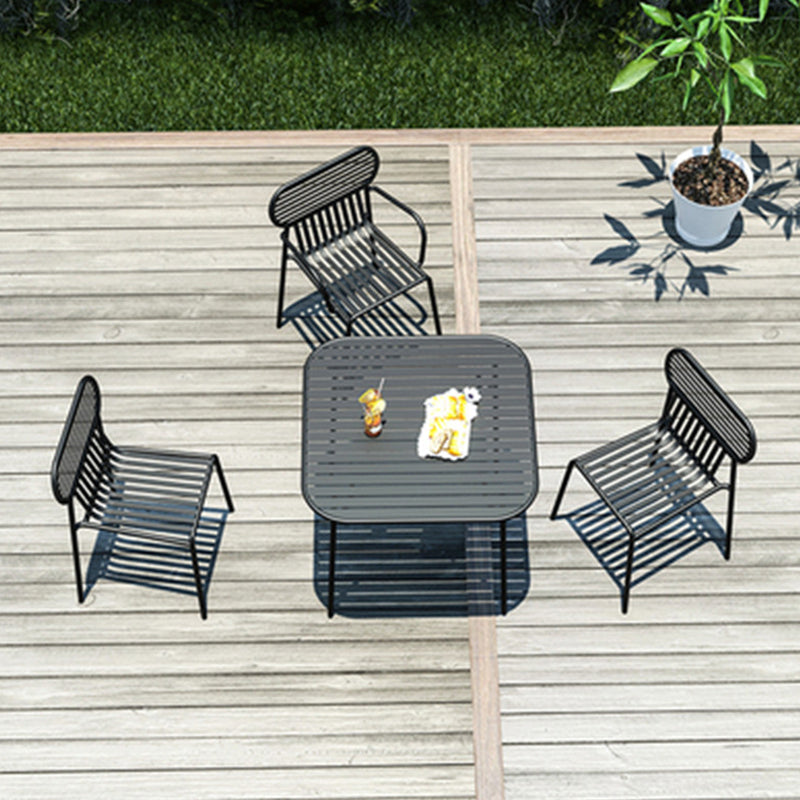 Modern Bistro Table Set 1/6/7 Pcs Metal Bistro Table and Chairs