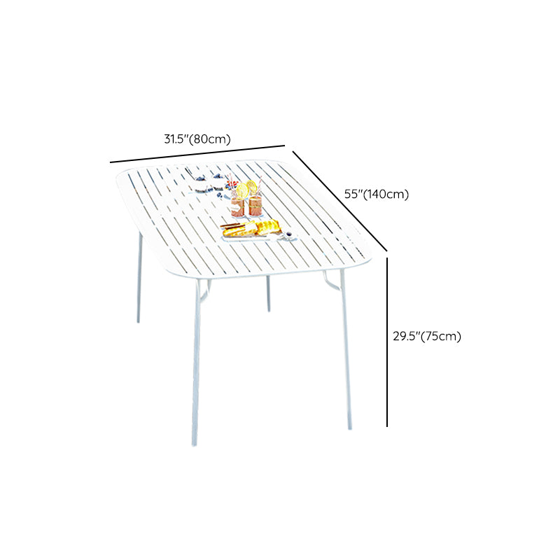 Modern Bistro Table Set 1/6/7 Pcs Metal Bistro Table and Chairs