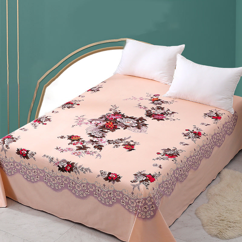 Sheet Sets Cotton Floral Printed Super Soft Breathable Wrinkle Resistant Bed Sheet Set