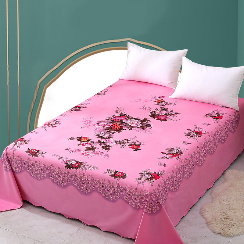 Sheet Sets Cotton Floral Printed Super Soft Breathable Wrinkle Resistant Bed Sheet Set