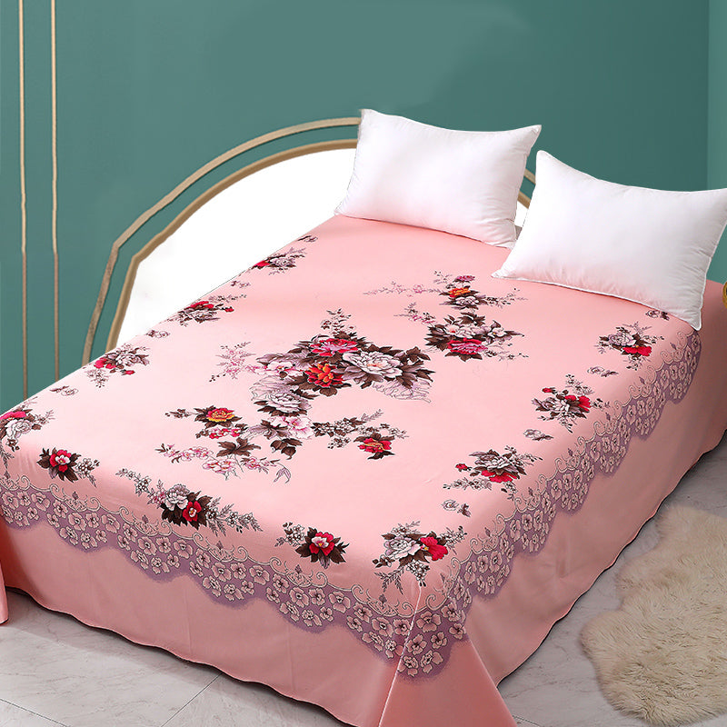 Sheet Sets Cotton Floral Printed Super Soft Breathable Wrinkle Resistant Bed Sheet Set