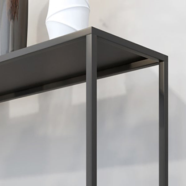Contemporary Console Table Metal Rectangle Accent Table for Hall