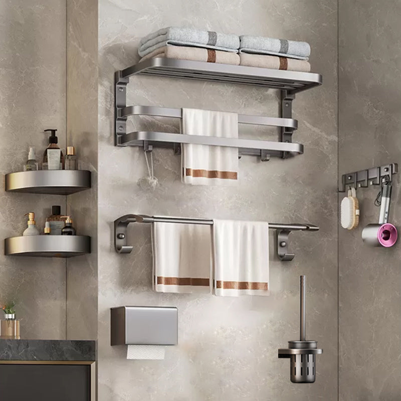 Traditional Bathroom Accessory As Individual Or As a Set in Grey