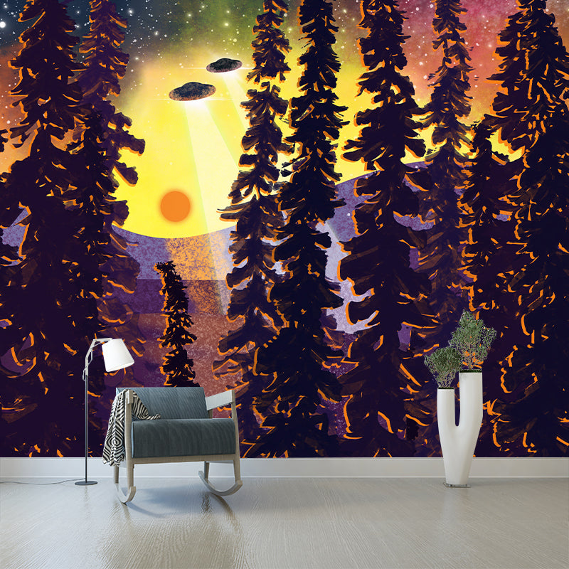 Illustration Environmental Wall Mural Wallpaper Dreamland Living Room Wall Mural
