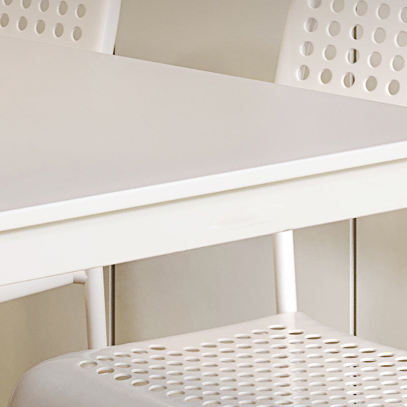 Modern 1/4/5 Pieces Dining Table Rectangle Wood Furniture for Restaurant