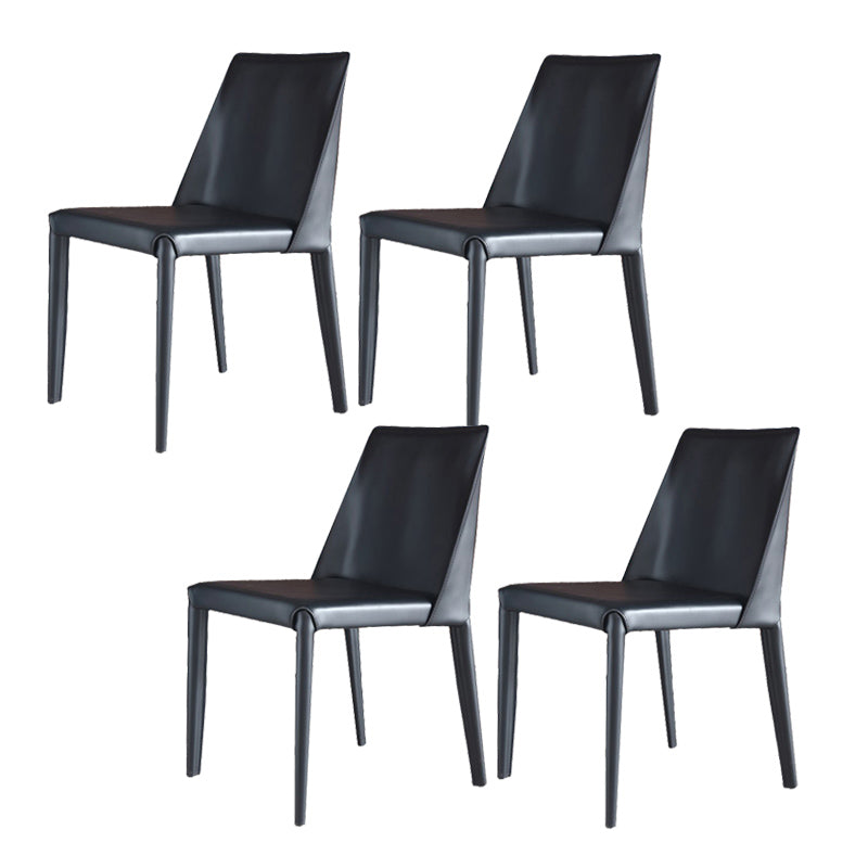 Contemporary 1/4/5 Pieces Dining Room Set Rectangle Stone Furniture in Black